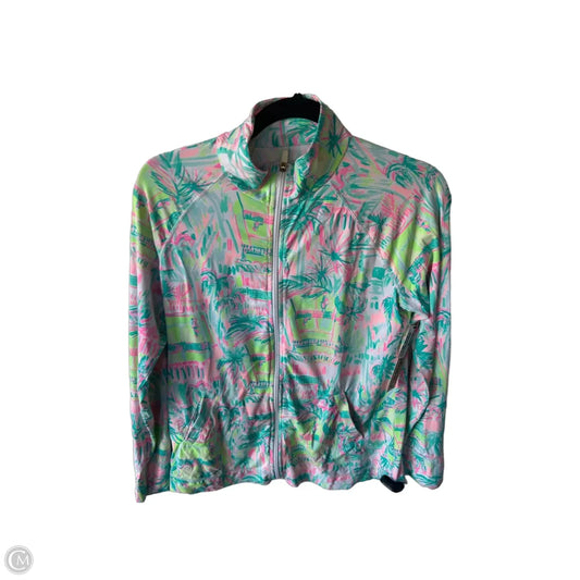 Jacket Designer By Lilly Pulitzer In Green & Pink, Size: M