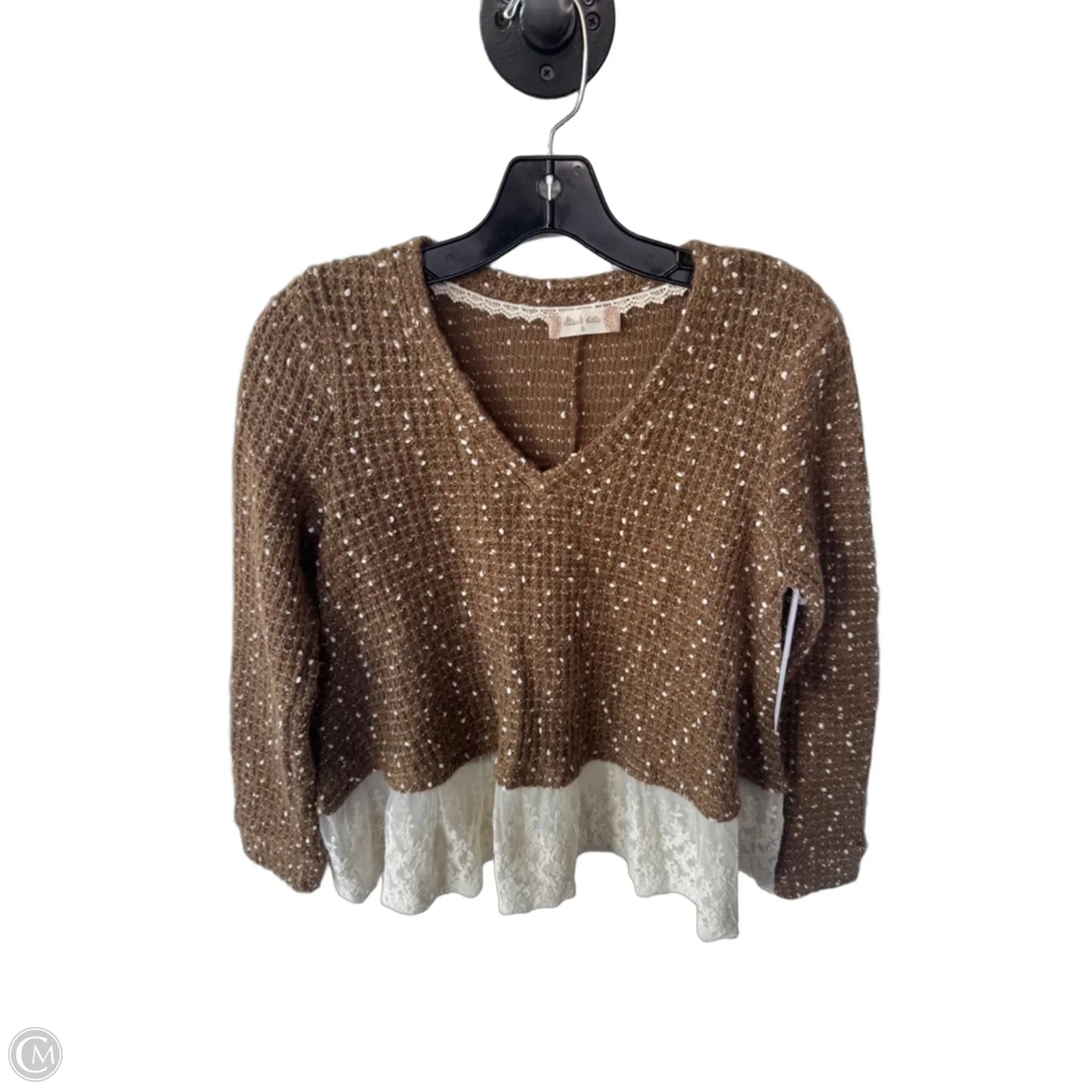 Sweater By Altard State In Brown & White, Size: S