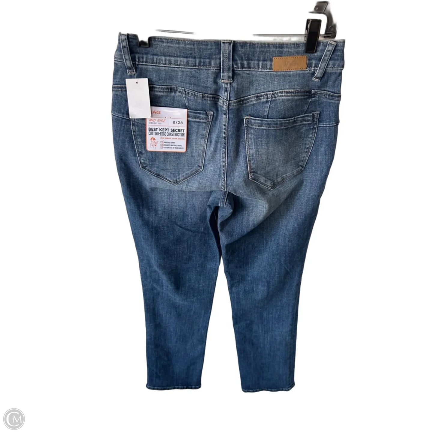 Jeans Straight By Jag In Blue Denim, Size: 6