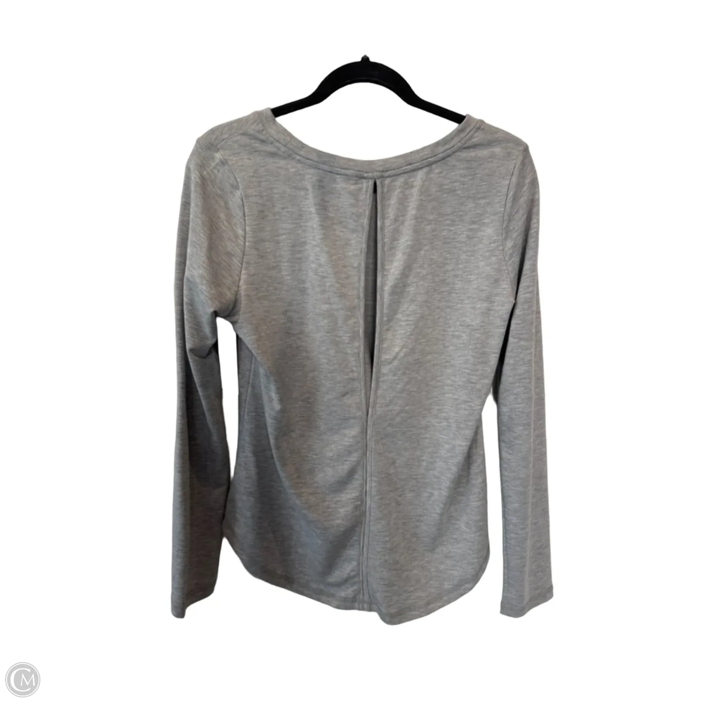 Athletic Sweatshirt Crewneck By Yogalicious In Grey, Size: M