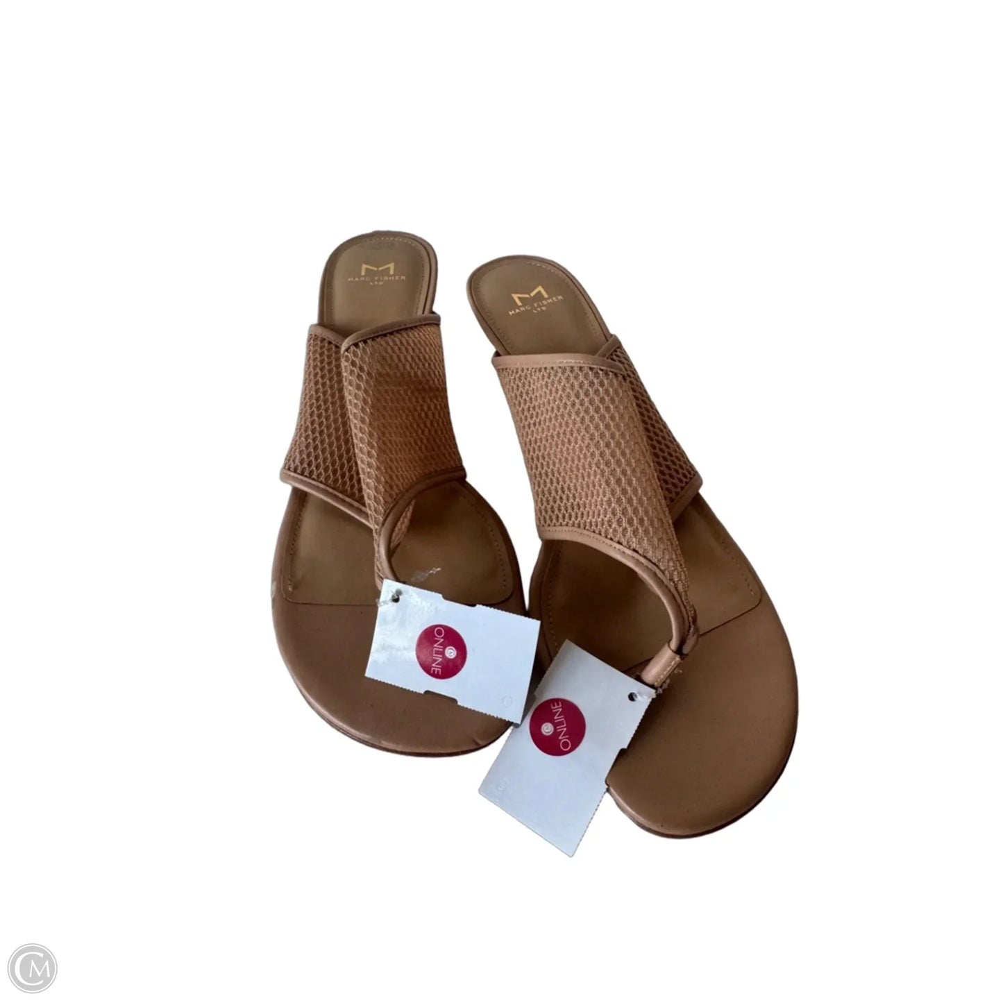 Sandals Heels Kitten By Marc Fisher In Tan, Size: 9