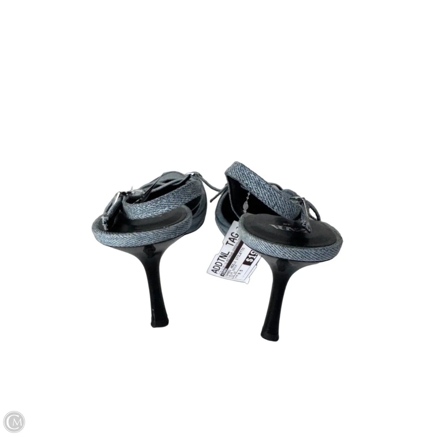 Shoes Heels Stiletto By Zara In Blue Denim, Size: 9.5