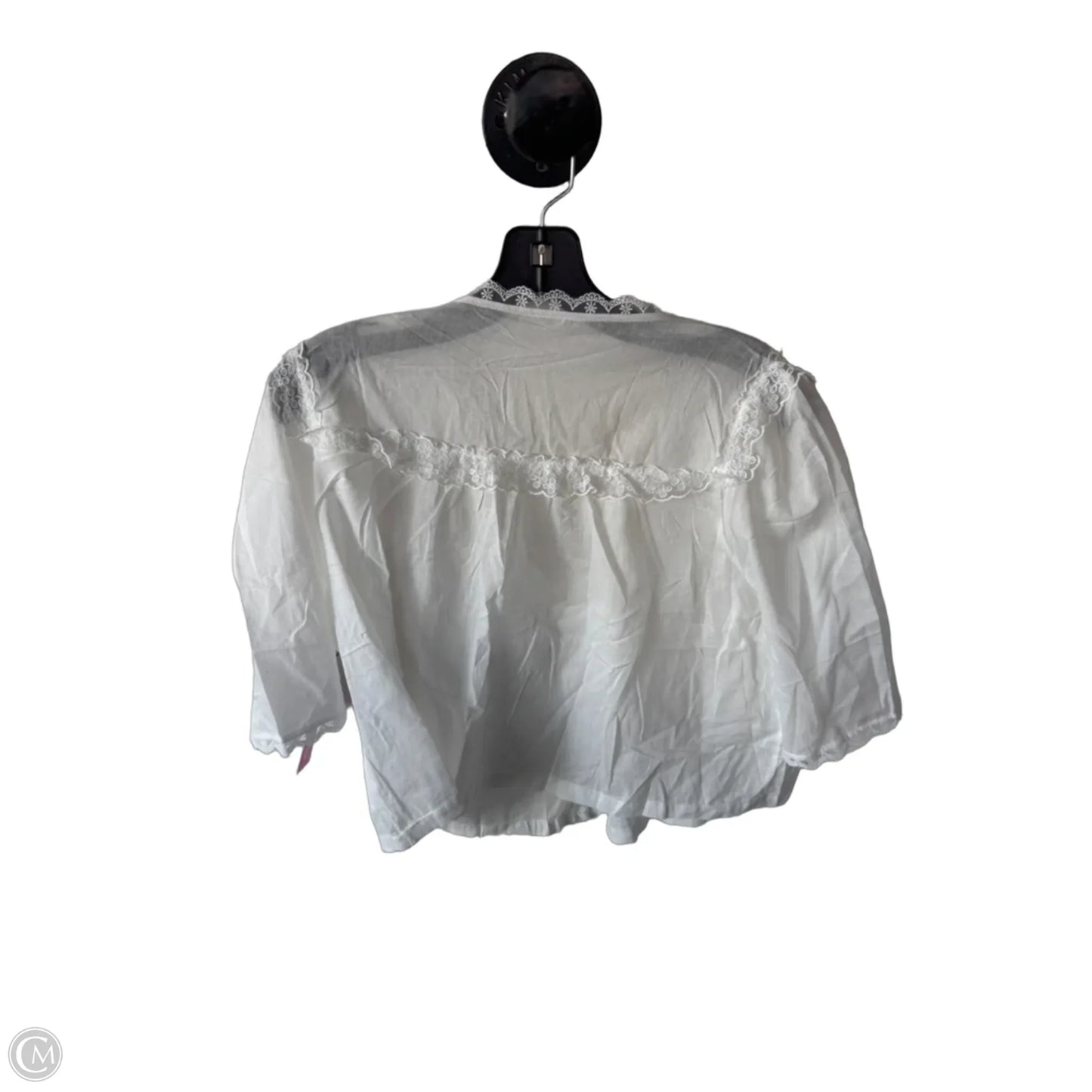 Top Short Sleeve By Cmf In White, Size: M