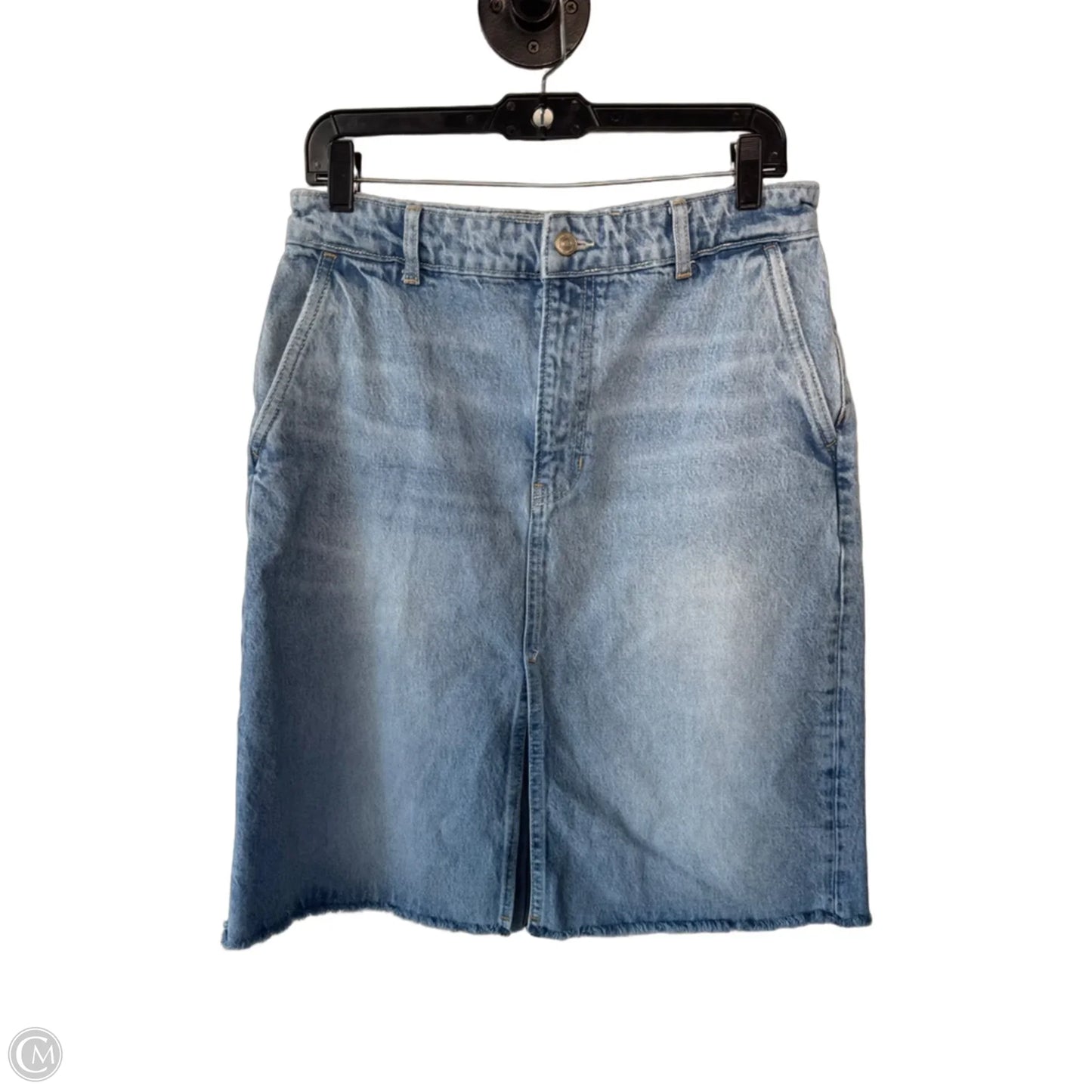 Skirt Midi By Reformation In Blue Denim, Size: 8
