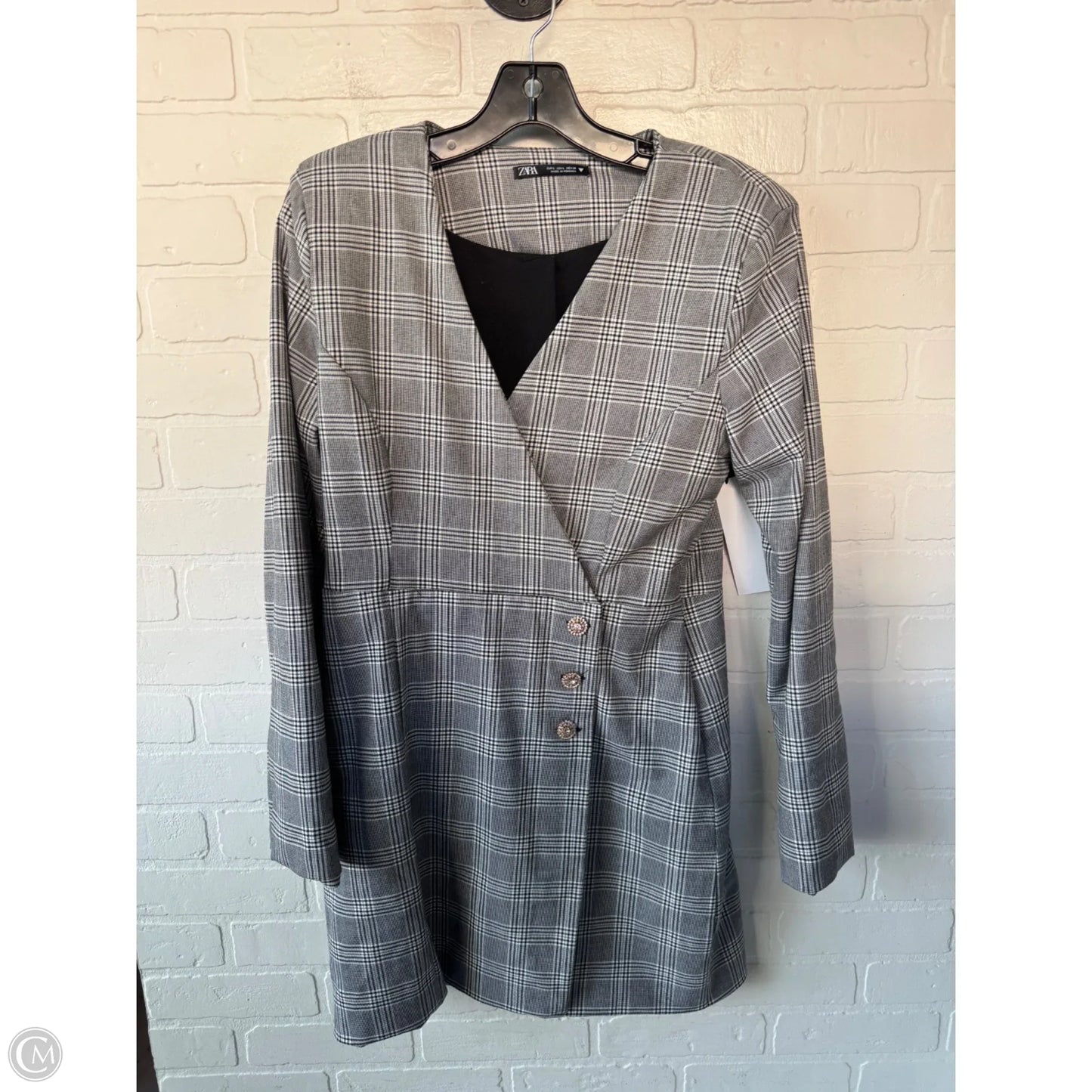 Dress Work By Zara In Black & White, Size: L