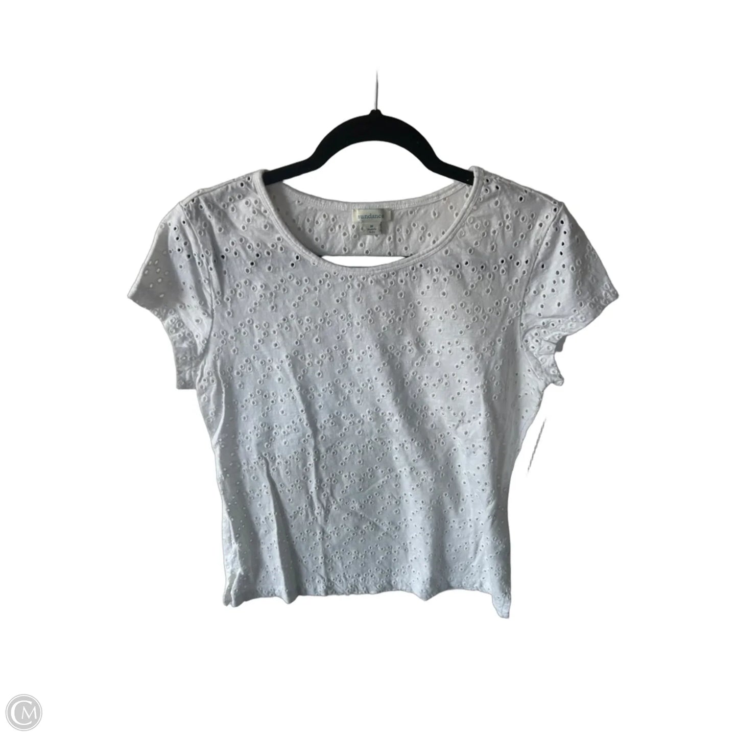 Top Short Sleeve By Sundance In White, Size: M