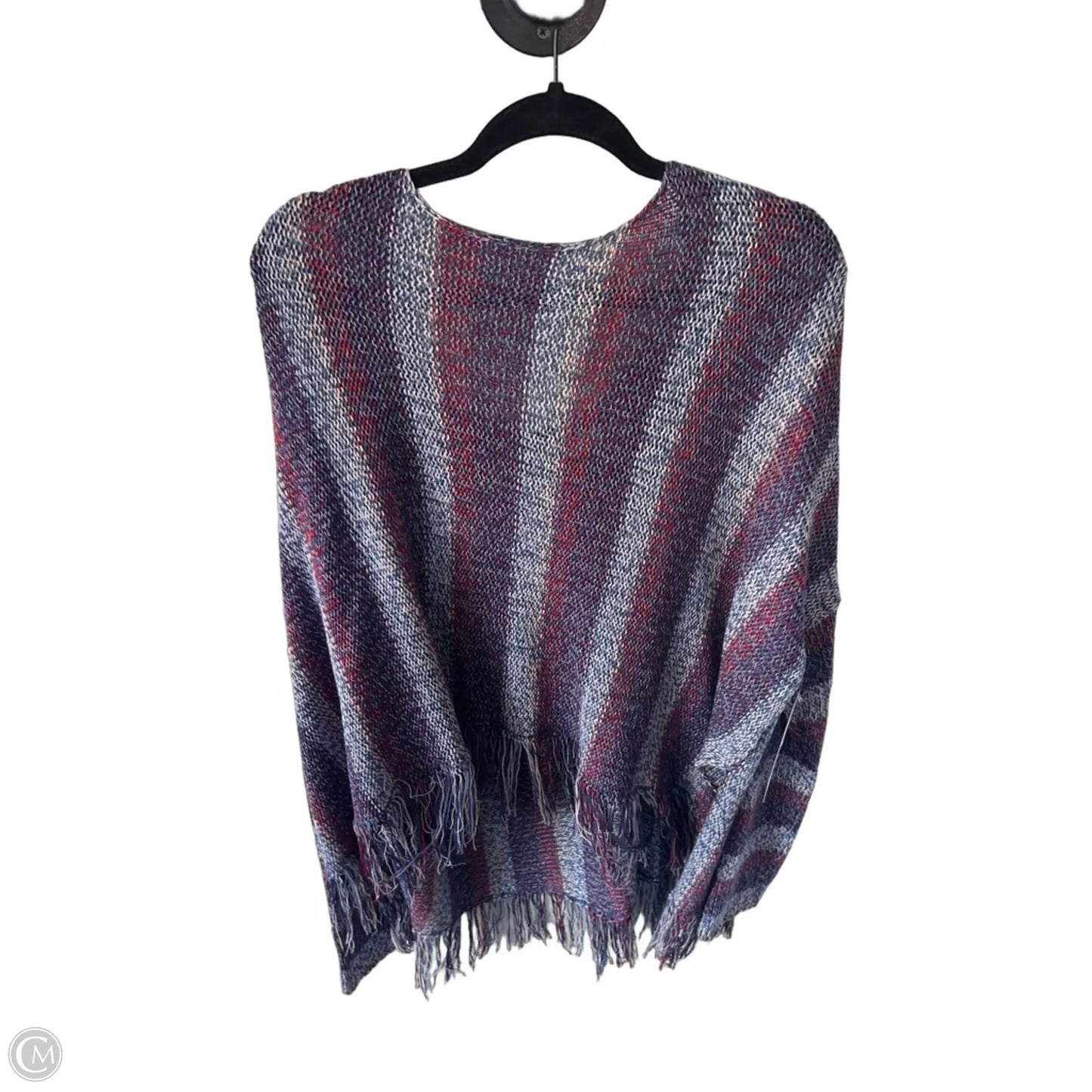 Sweater By Natural Life In Blue & Red, Size: L