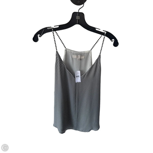 Top Sleeveless By Loft In Black & White, Size: M