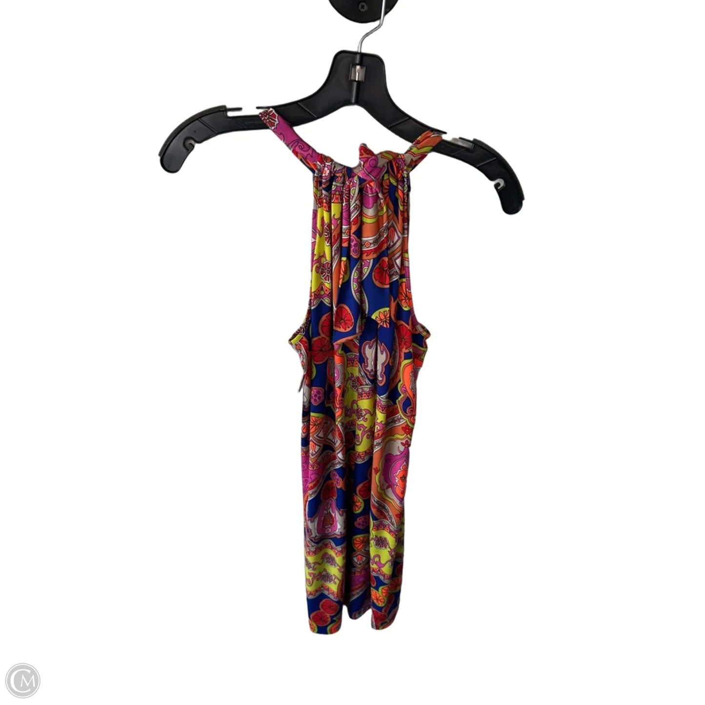 Dress Casual Short By Trina By Trina Turk In Blue & Pink, Size: M