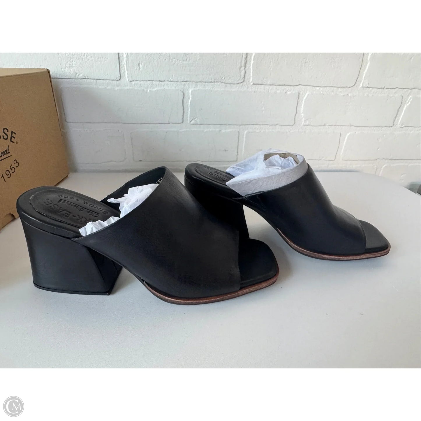 Sandals Heels Block By Kork Ease In Black, Size: 7