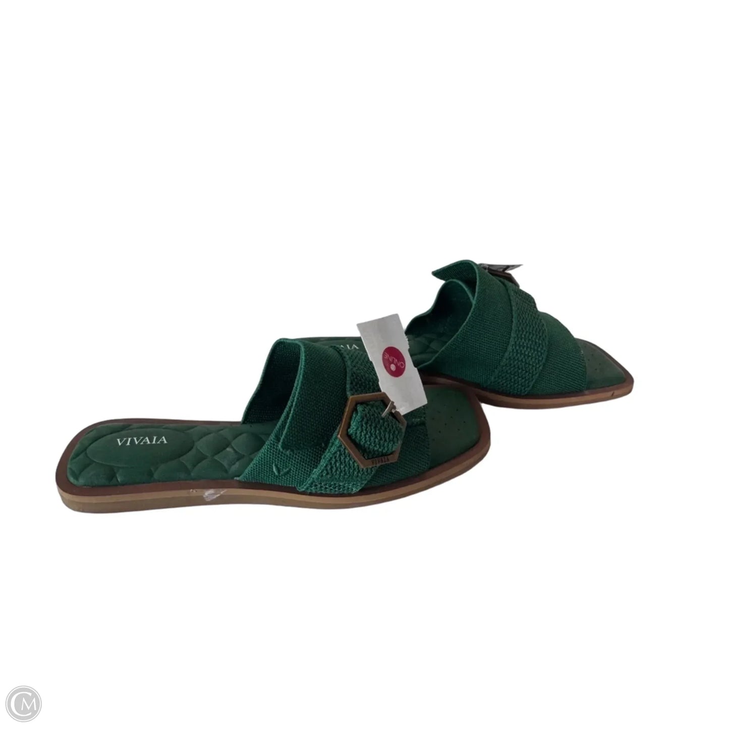 Sandals Flats By Vivaia In Green, Size: 10