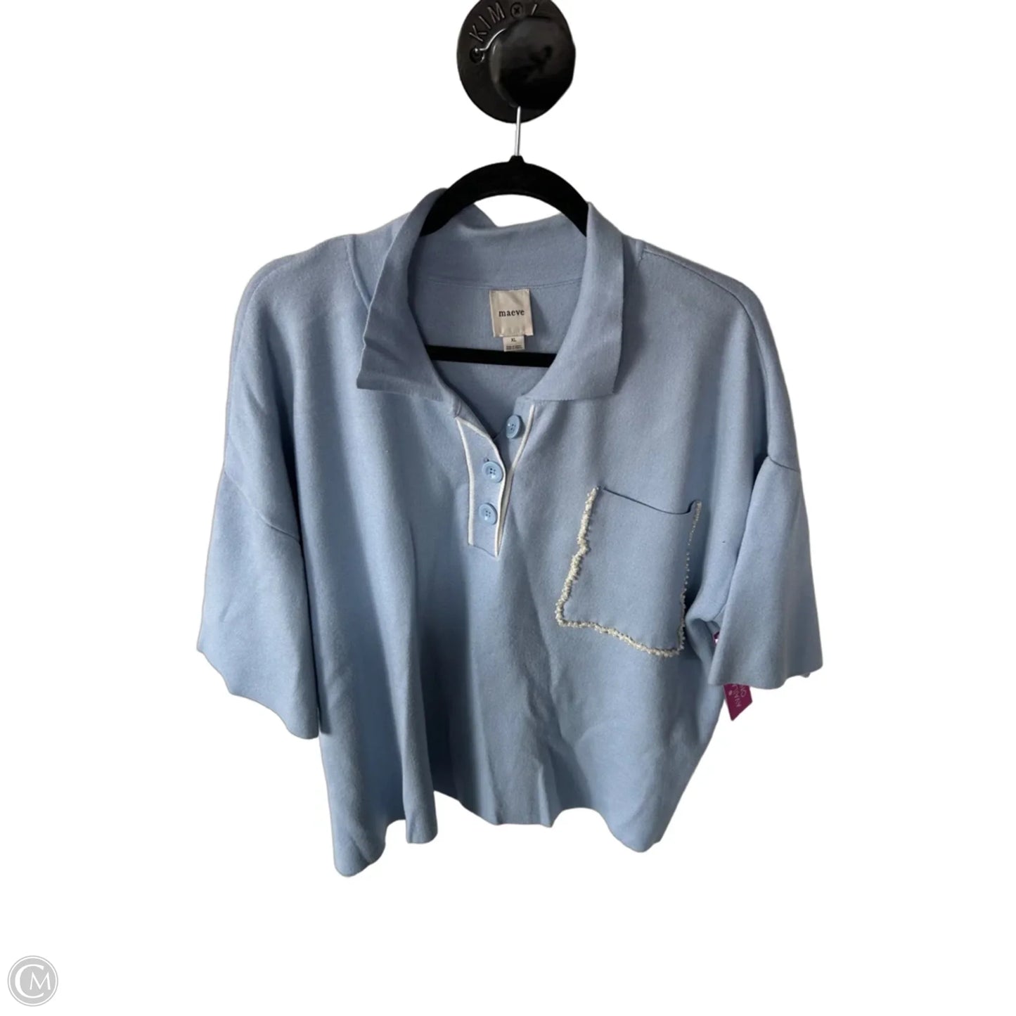 Sweater Short Sleeve By Maeve In Blue, Size: Xl