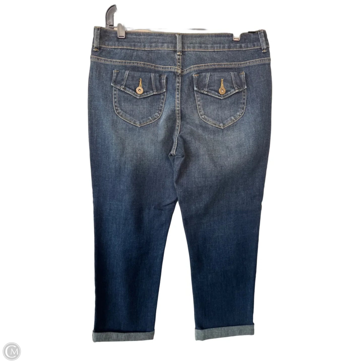 Capris By Simply Vera In Blue Denim, Size: 6