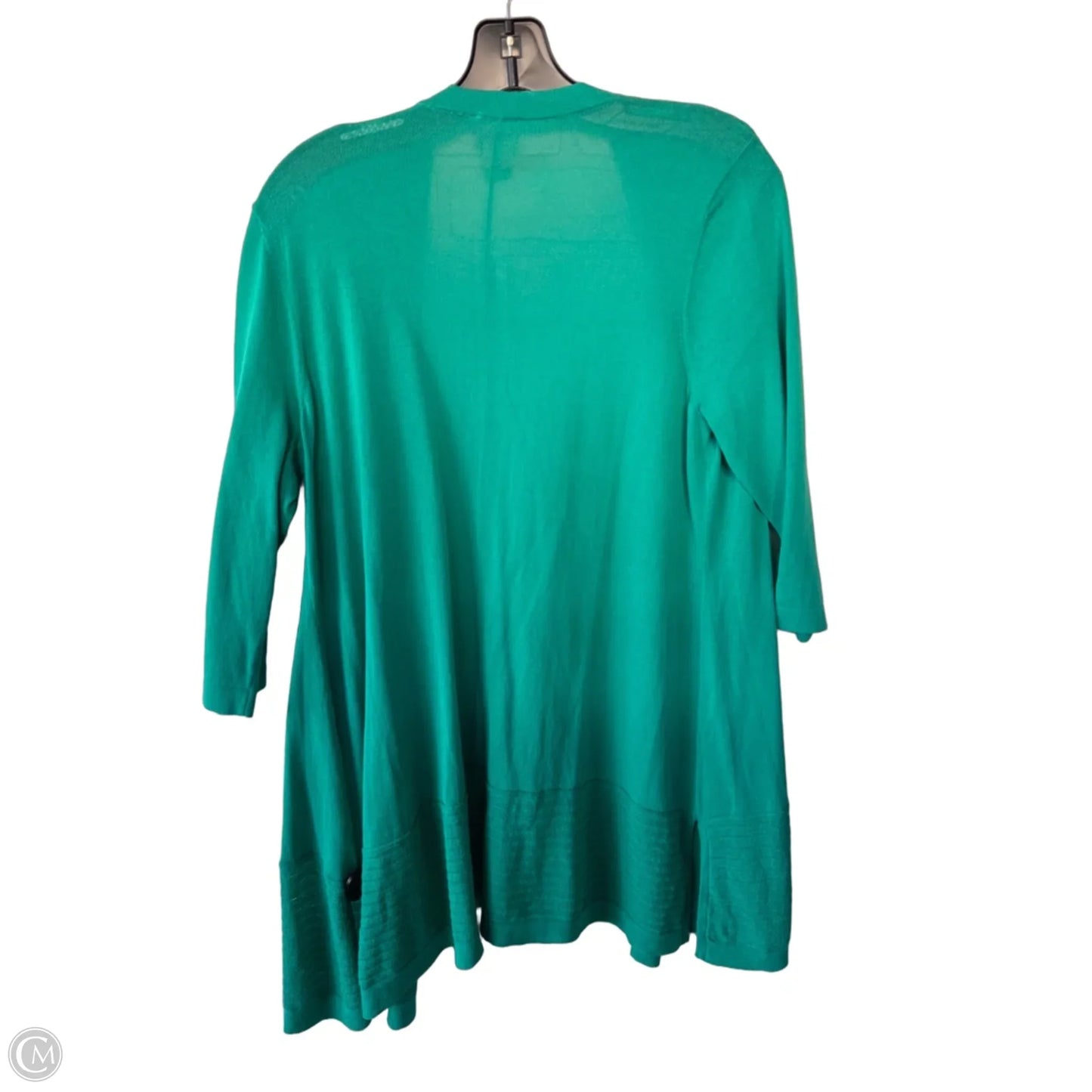 Sweater Cardigan By Chicos In Green, Size: M