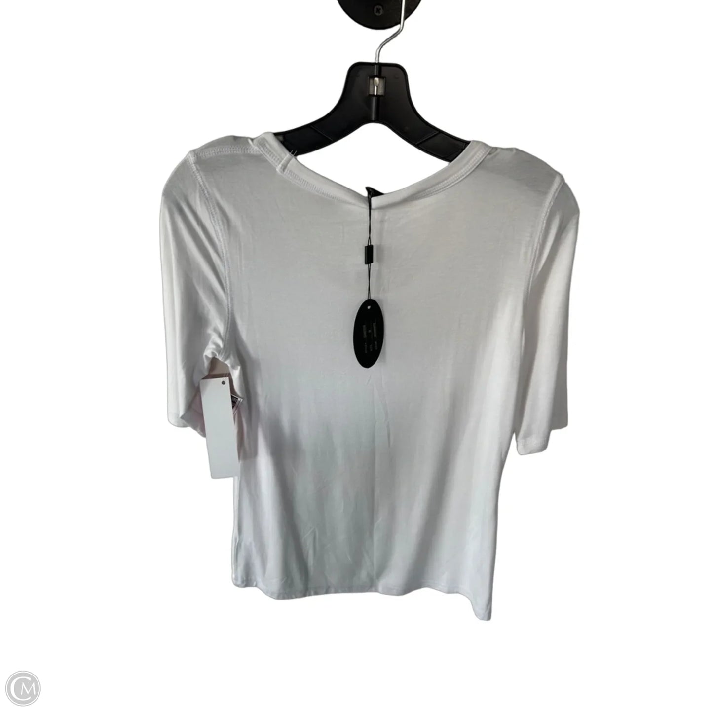 Top Short Sleeve Basic By Cupio In White, Size: M