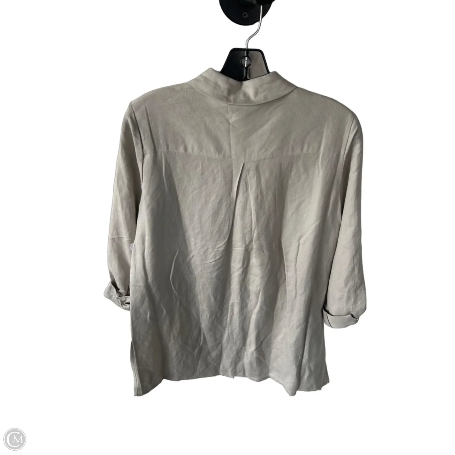 Tunic Long Sleeve By Alfani In Tan, Size: S