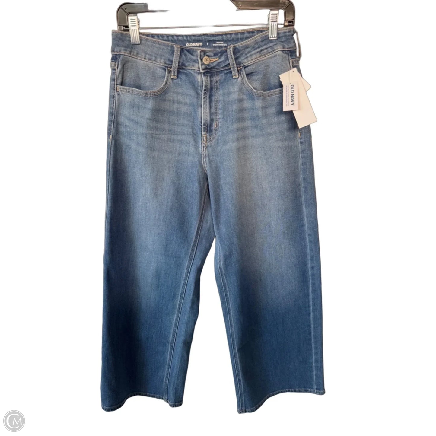 Jeans Wide Leg By Old Navy In Blue Denim, Size: 6