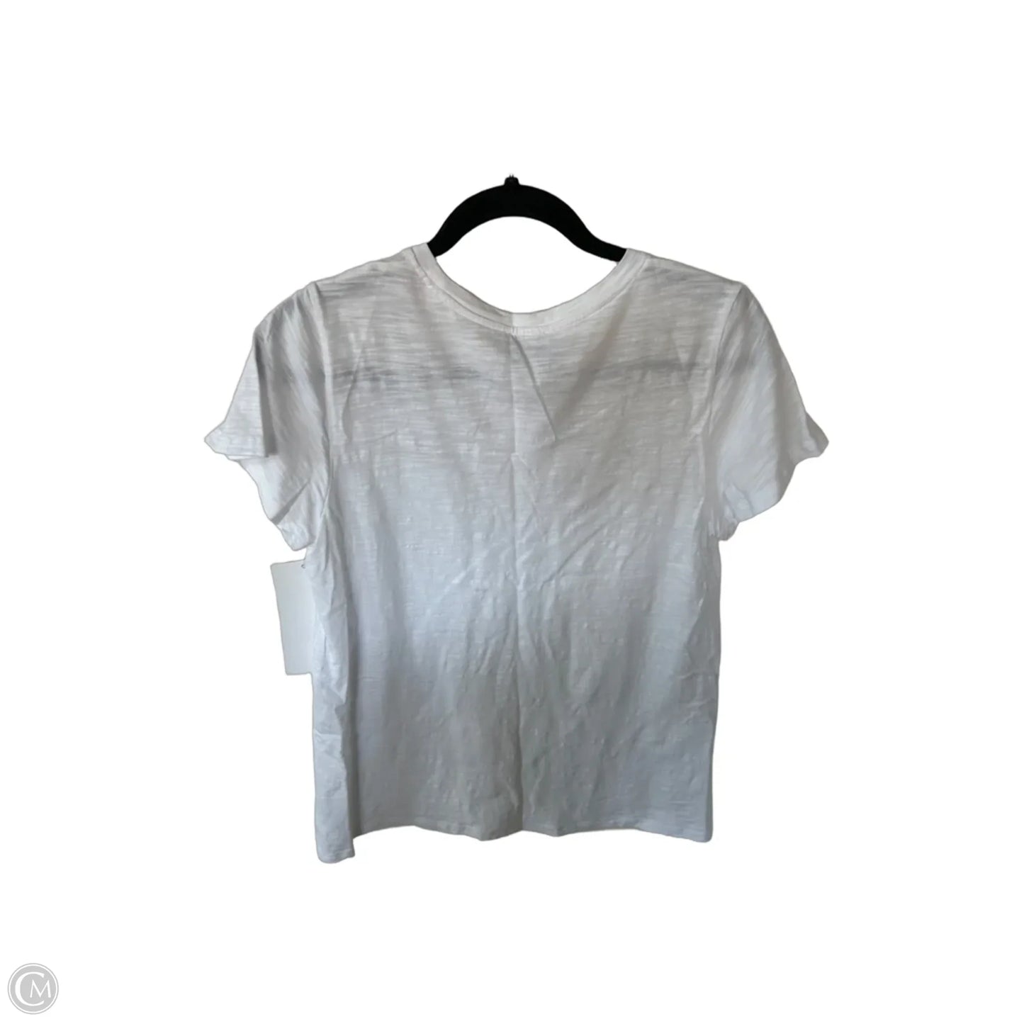 Top Short Sleeve By Ella Moss In White, Size: M