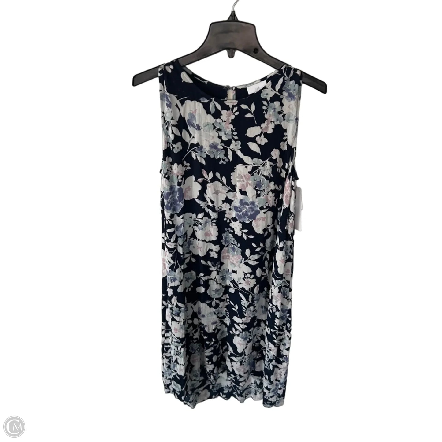 Dress Casual Midi By J. Jill In Blue & Pink, Size: M