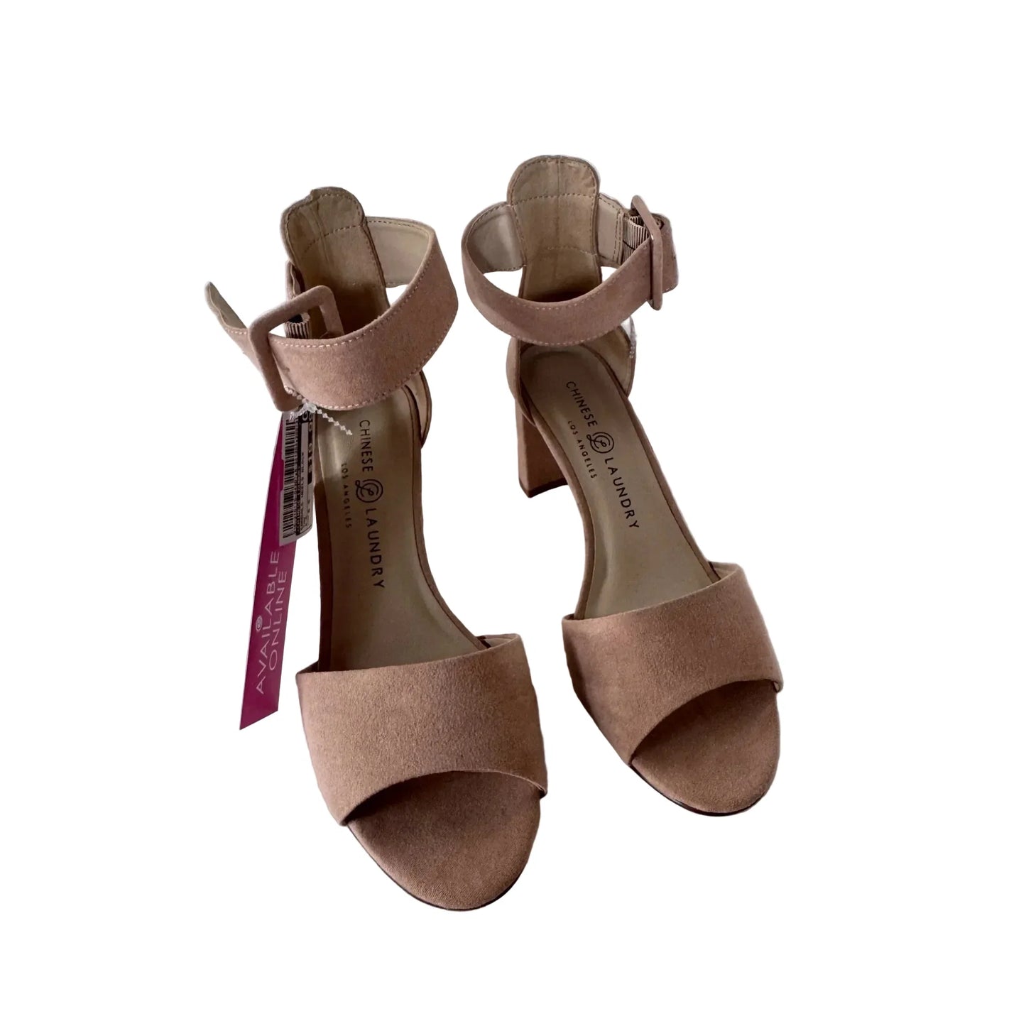 Sandals Heels Block By Chinese Laundry In Tan, Size: 6.5