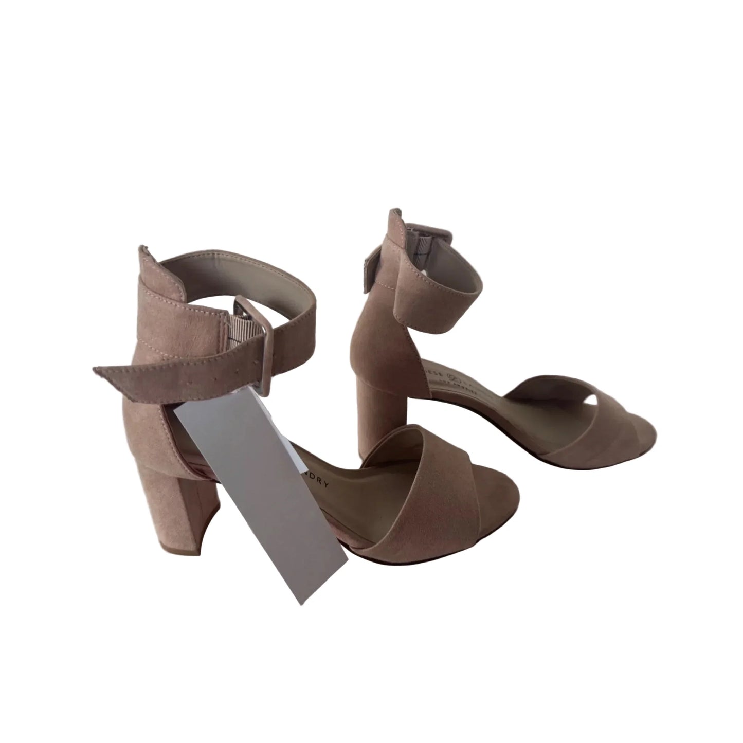 Sandals Heels Block By Chinese Laundry In Tan, Size: 6.5