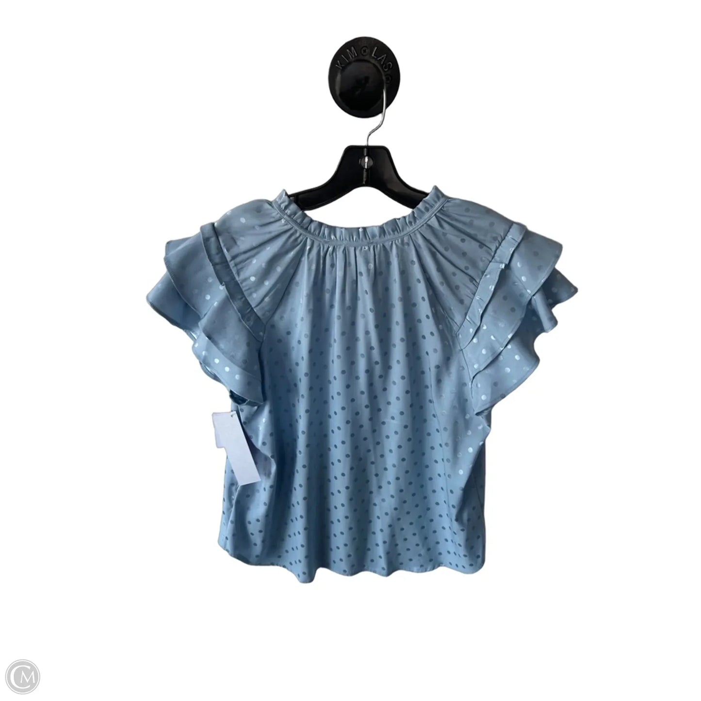 Top Short Sleeve By Chenault In Blue, Size: L