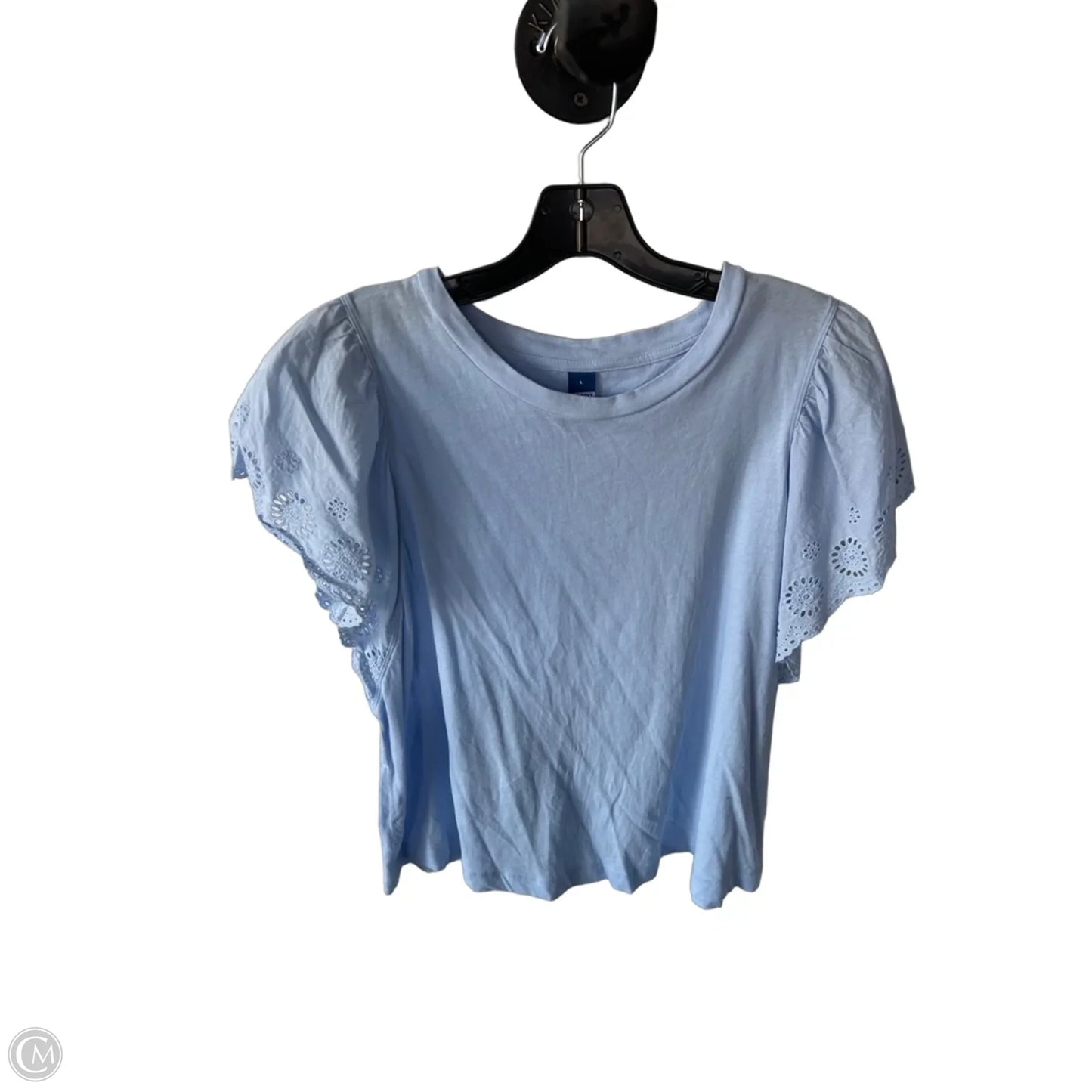 Top Short Sleeve By Old Navy In Blue, Size: L