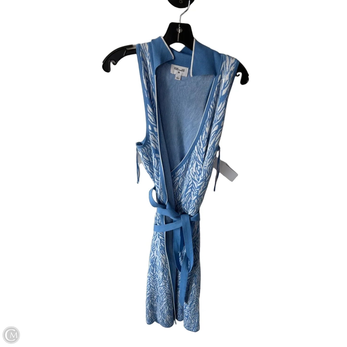 Dress Casual Midi By Target-designer In Blue & White, Size: L