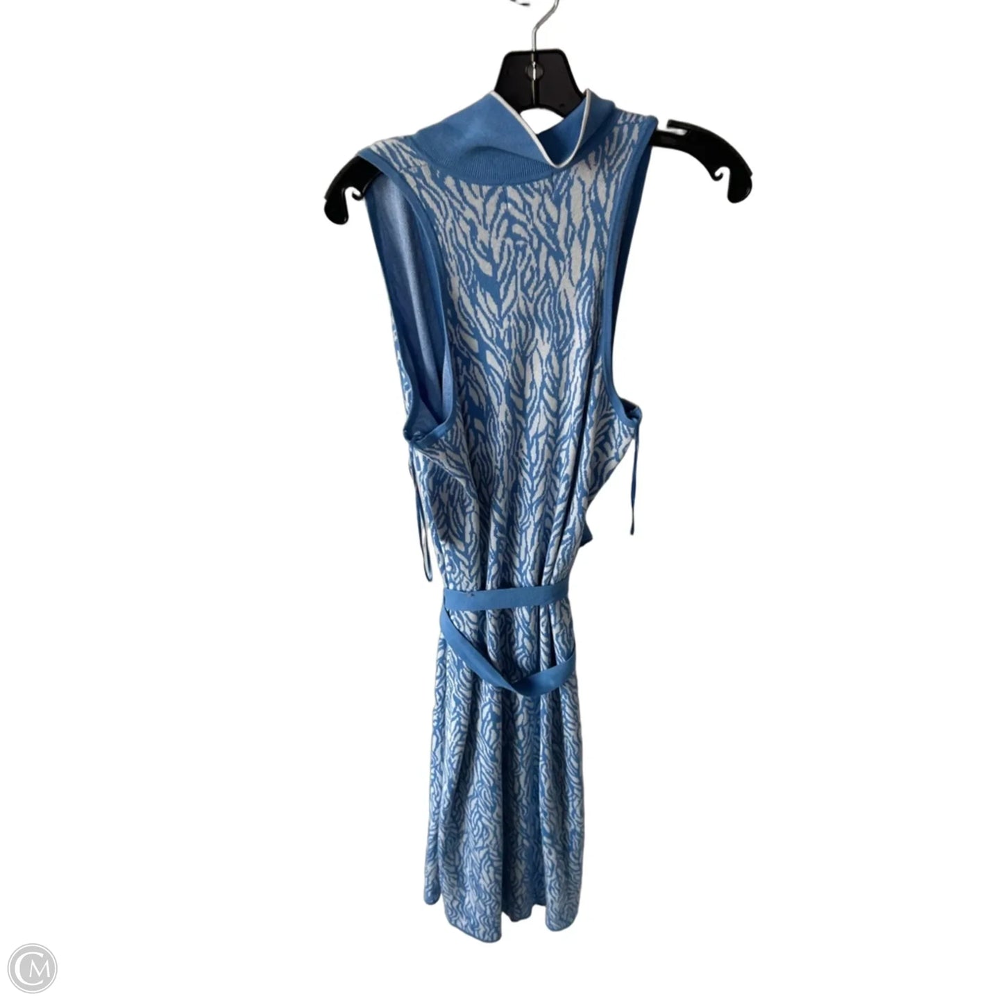 Dress Casual Midi By Target-designer In Blue & White, Size: L