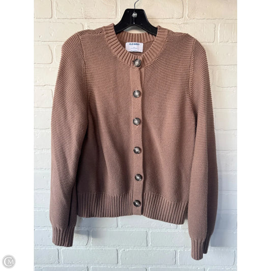 Sweater Cardigan By Old Navy In Brown, Size: M