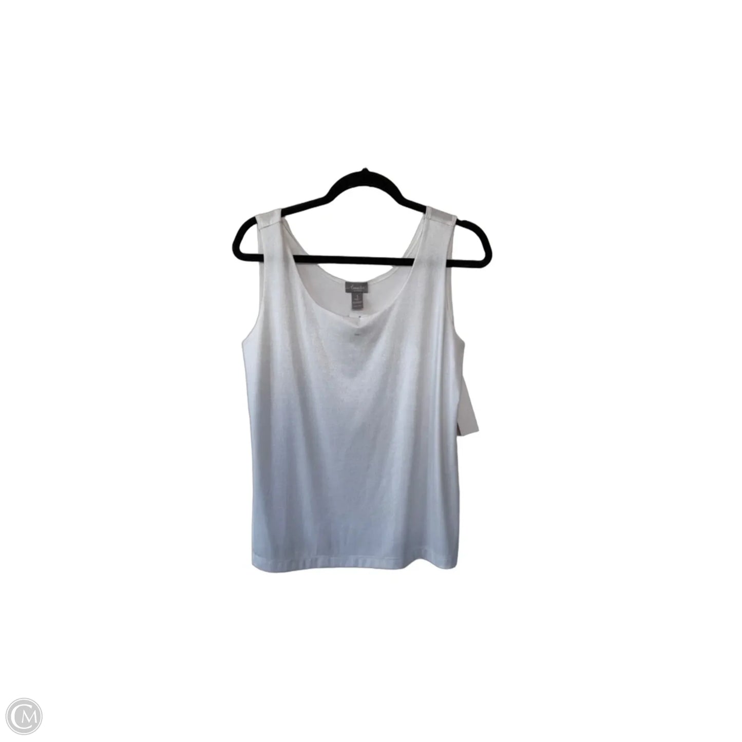 Top Sleeveless Basic By Chicos In Silver, Size: M