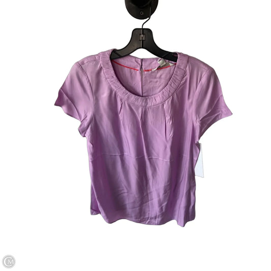 Top Short Sleeve By Boden In Purple, Size: M