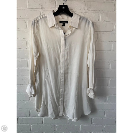 Top Long Sleeve By Banana Republic In Cream, Size: M