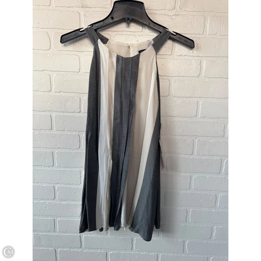 Top Sleeveless By Ann Taylor In Grey & Tan, Size: M