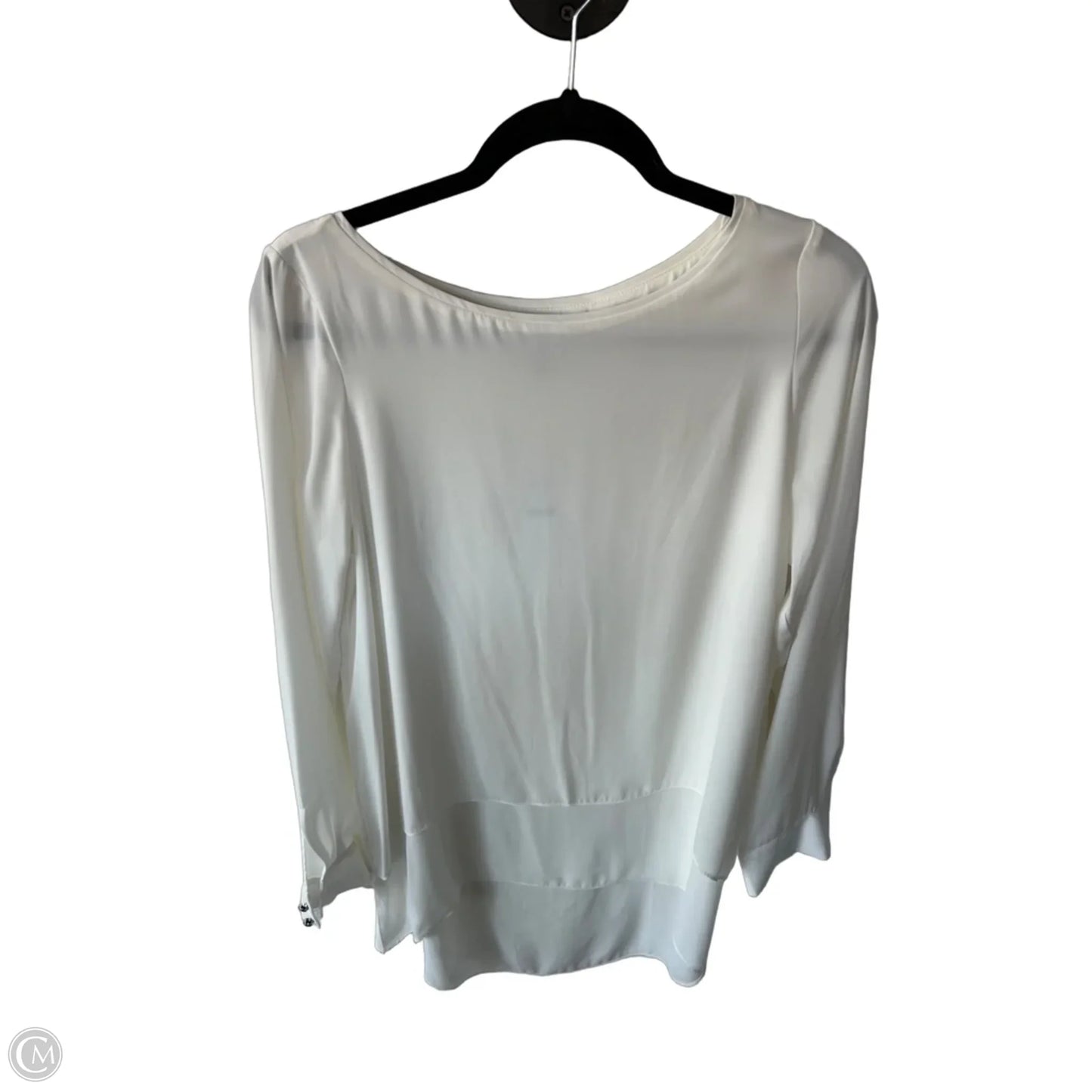 Tunic Long Sleeve By White House Black Market In White, Size: S