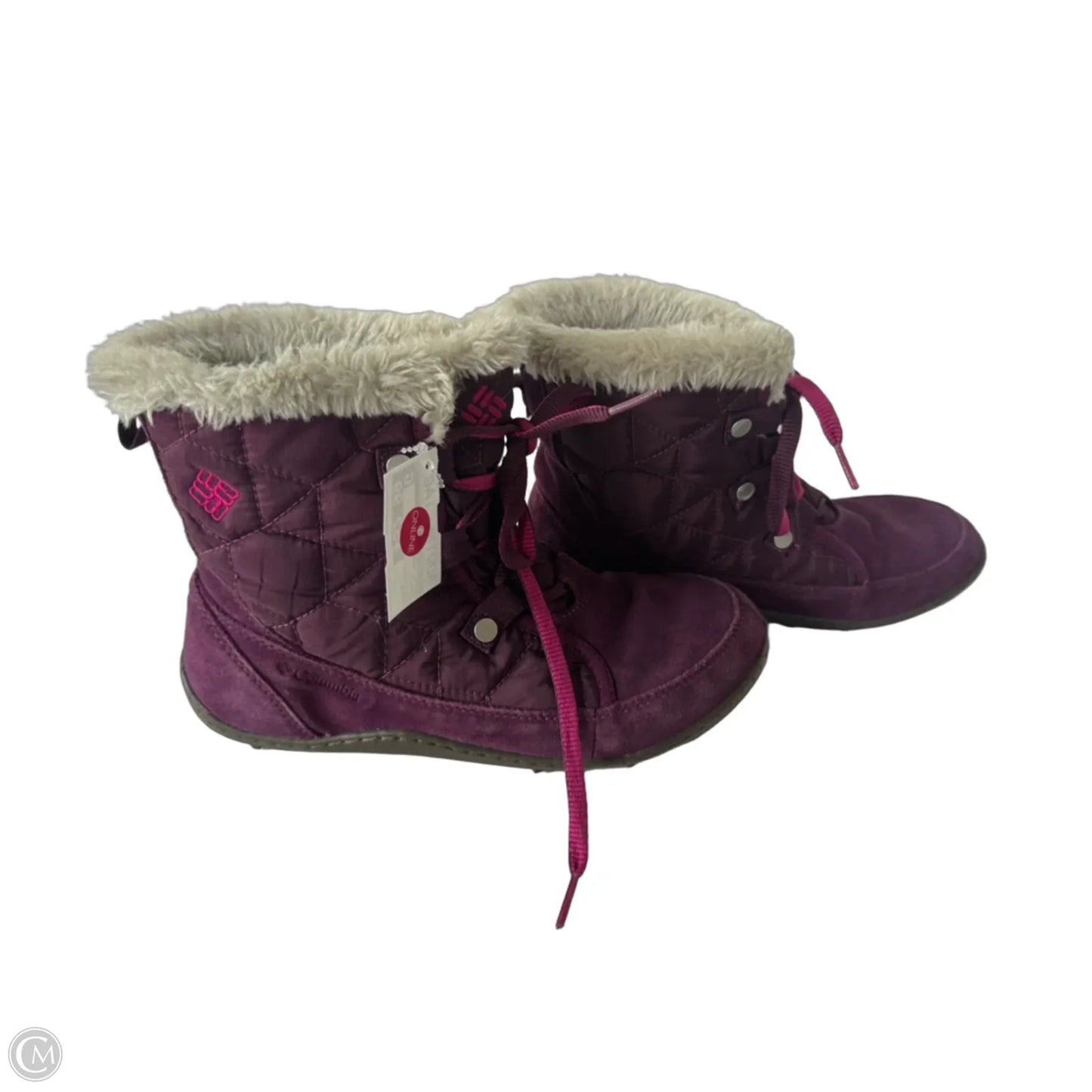 Boots Snow By Columbia In Purple, Size: 8