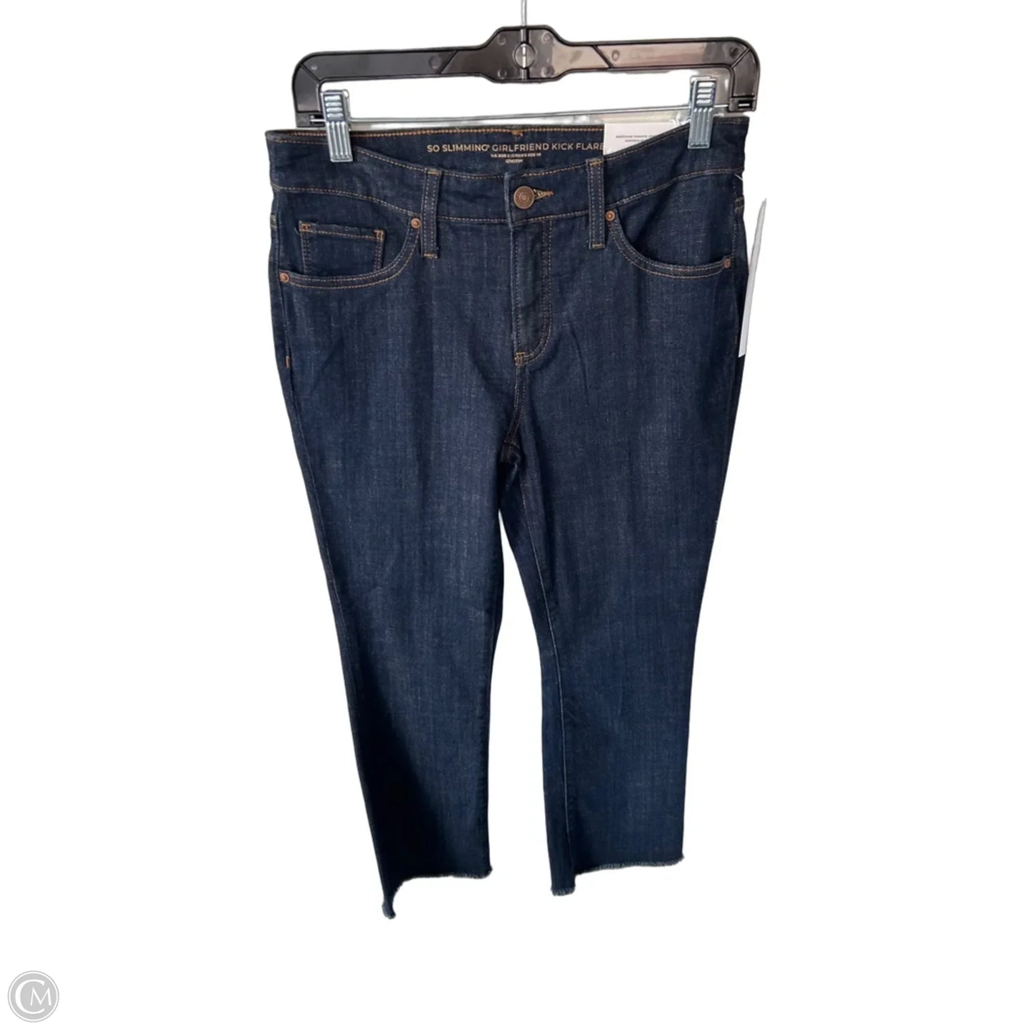 Jeans Flared By Chicos In Blue Denim, Size: 2