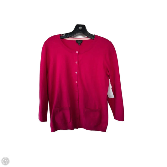 Sweater Cardigan By Talbots In Pink, Size: S