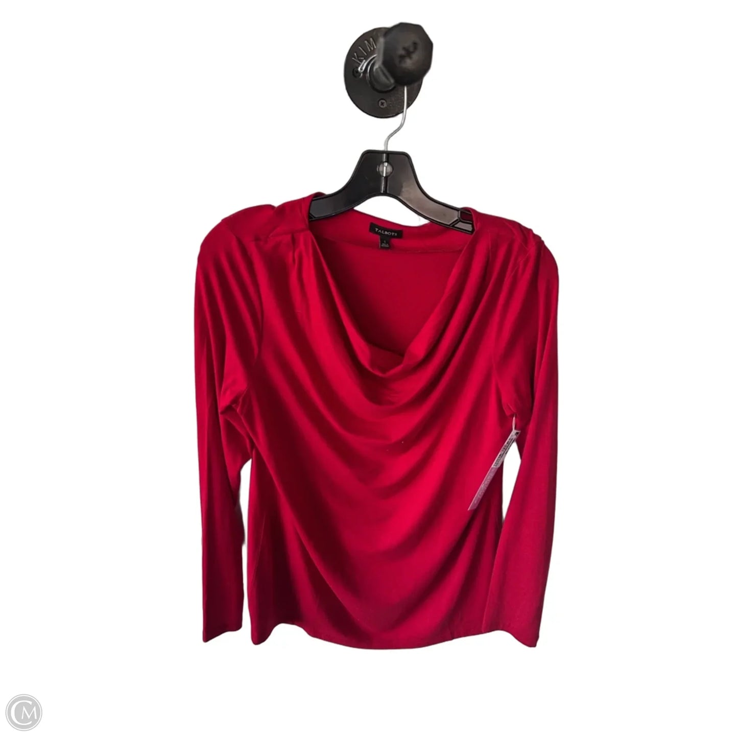 Top Long Sleeve Basic By Talbots In Red, Size: S