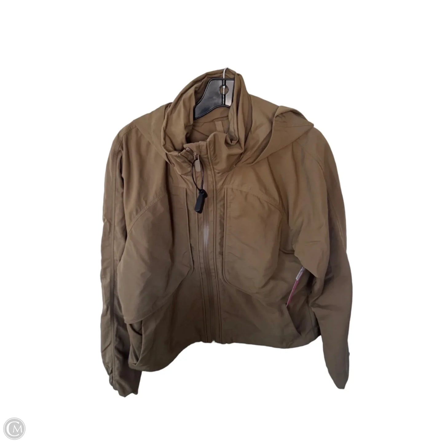 Athletic Jacket By Lululemon In Tan, Size: S
