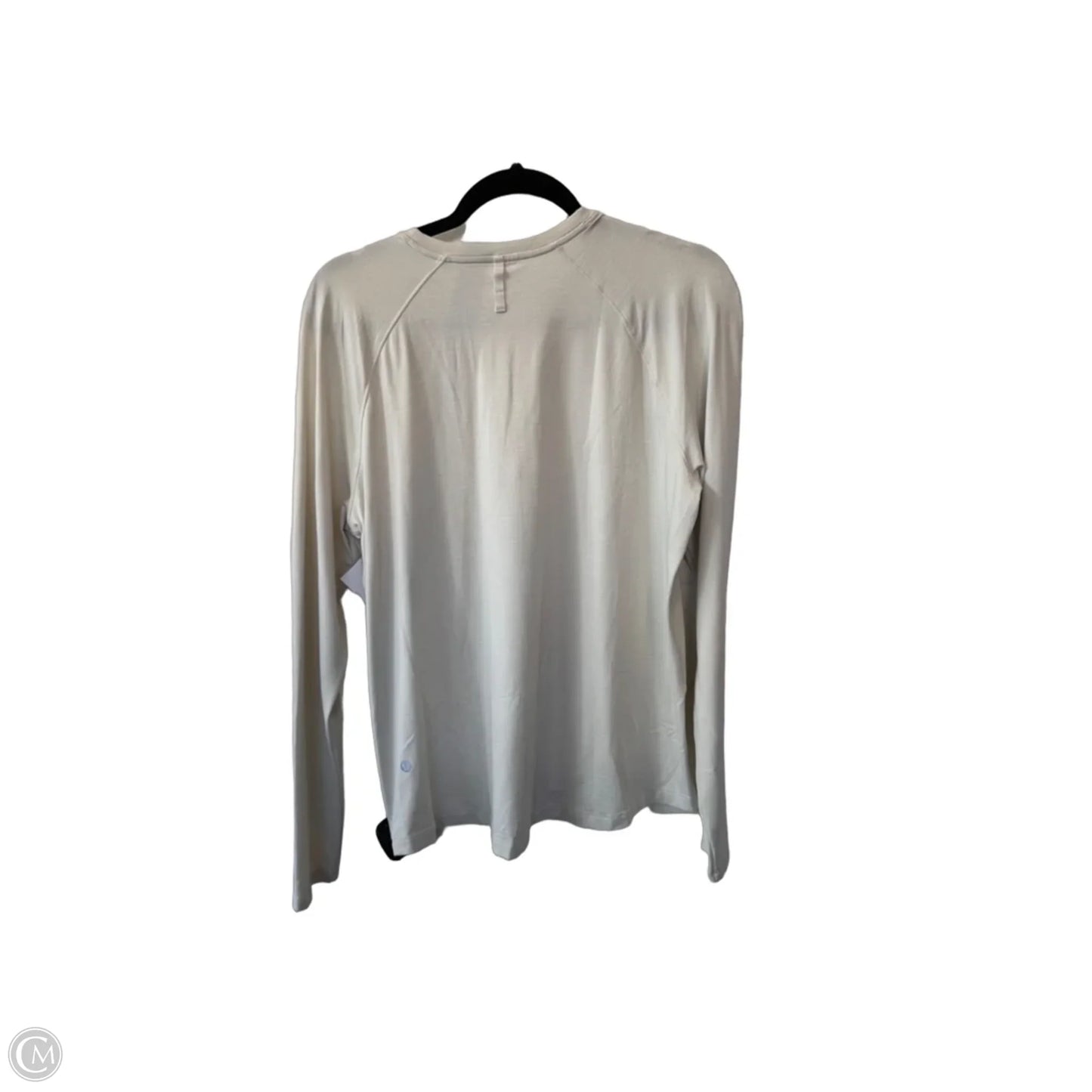 Athletic Top Long Sleeve Crewneck By Lululemon In Grey, Size: M