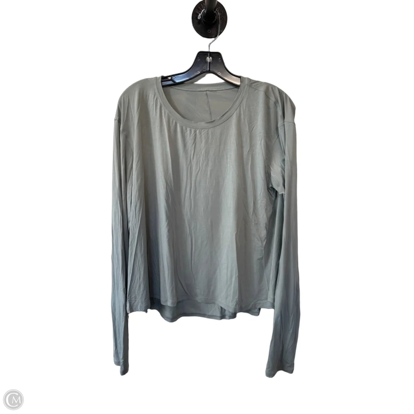 Athletic Top Long Sleeve Crewneck By Lululemon In Green, Size: M