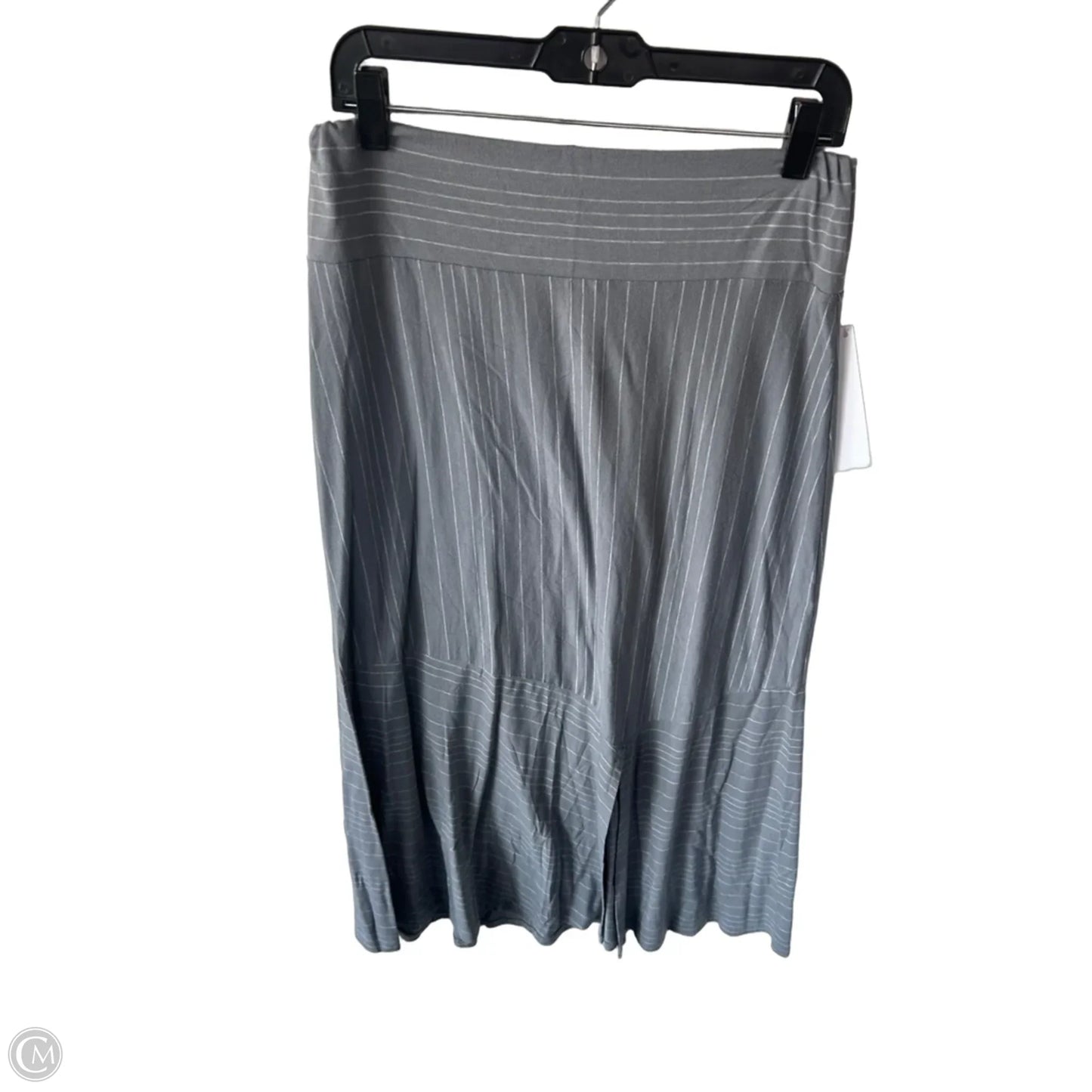 Skirt Maxi By Chalet In Grey & White, Size: L