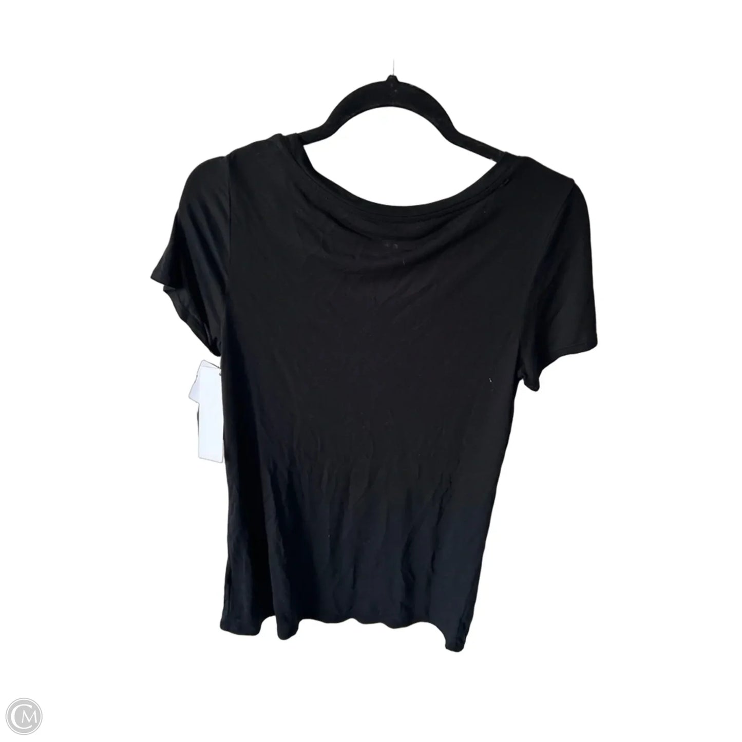 Top Short Sleeve Basic By Mossimo In Black, Size: S