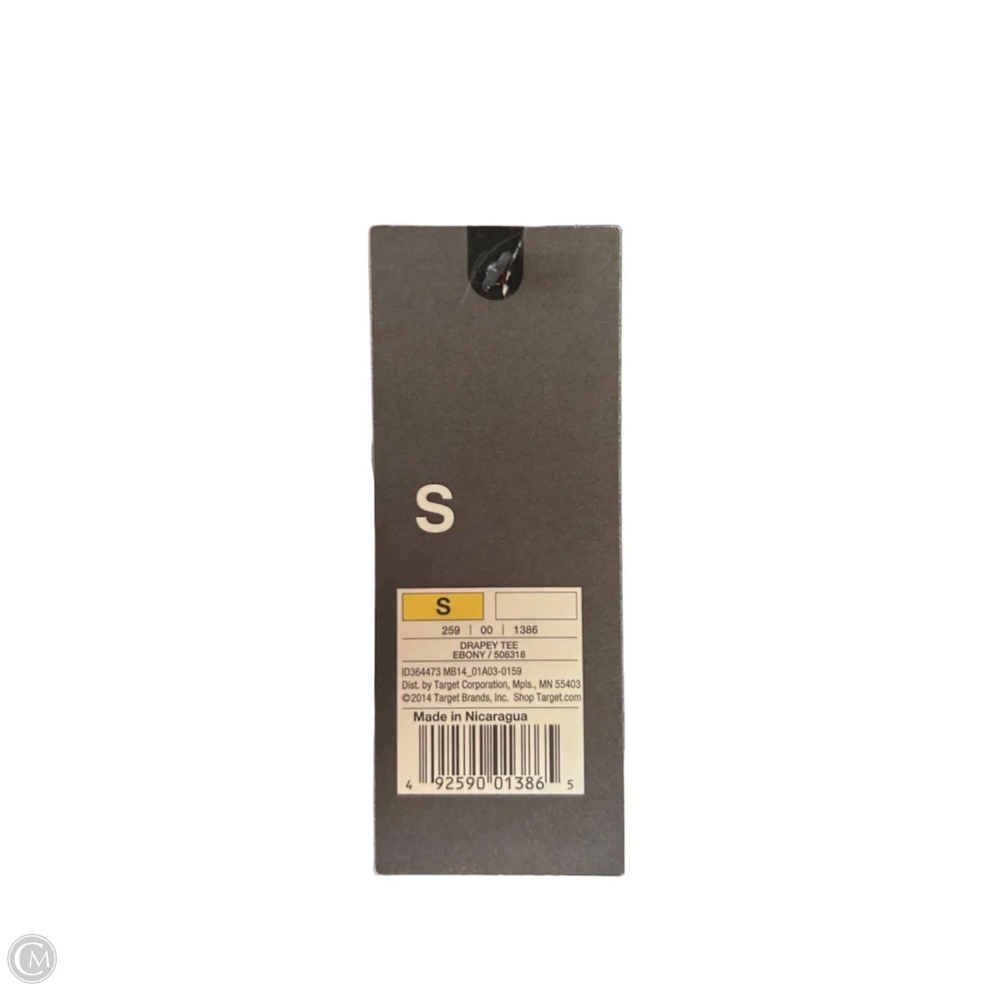 Top Short Sleeve Basic By Mossimo In Black, Size: S