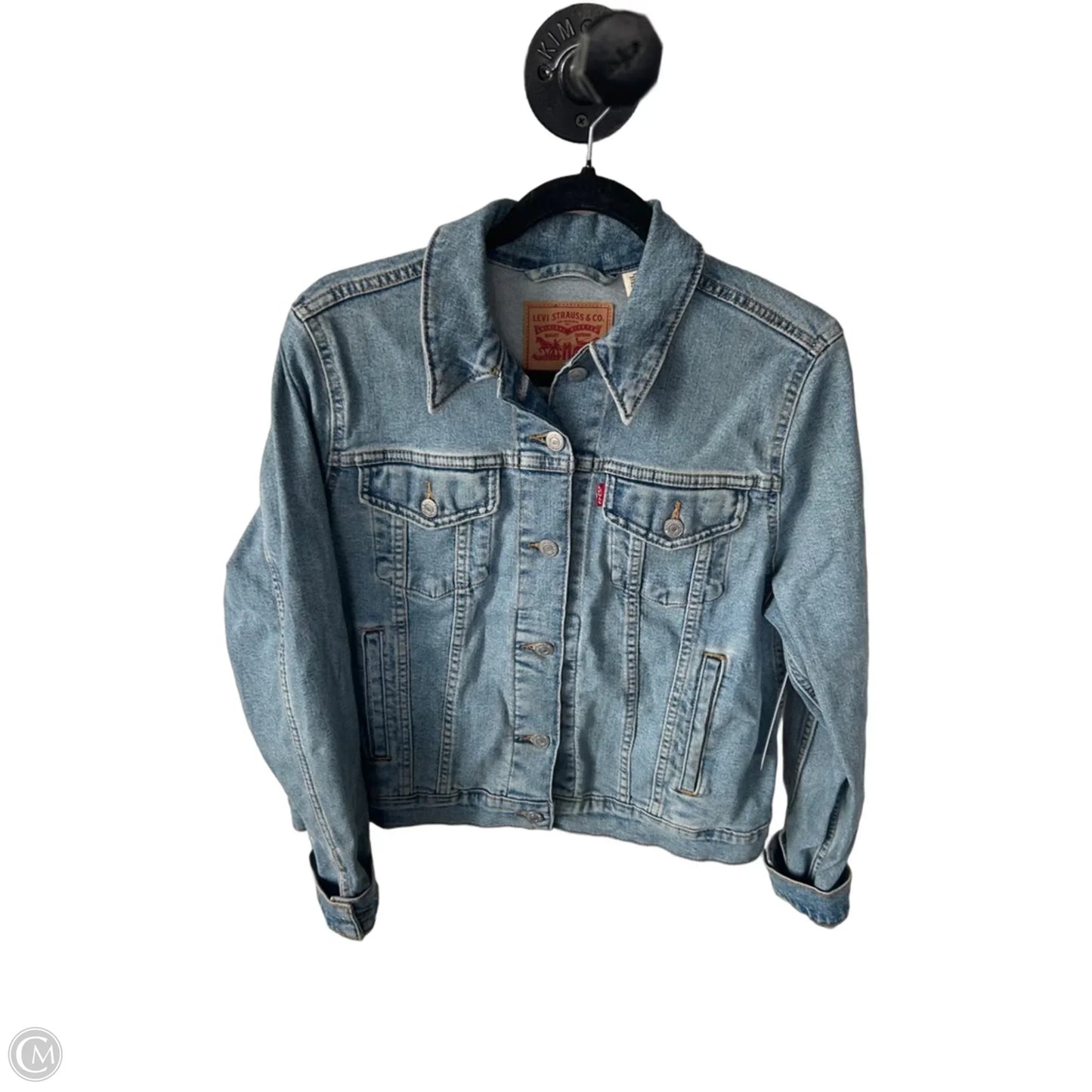 Jacket Denim By Levis In Blue Denim, Size: Xl