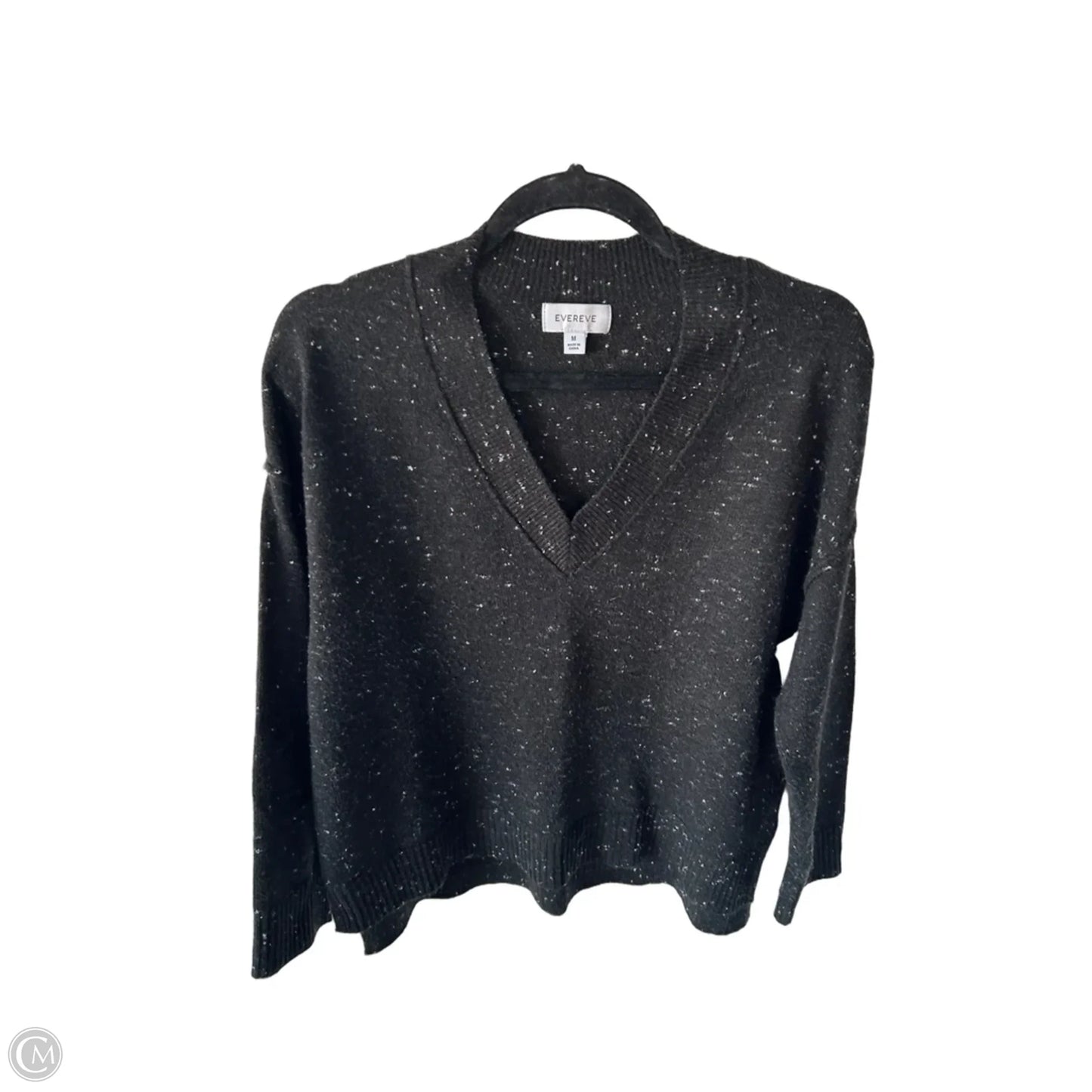 Sweater By Evereve In Black & White, Size: M