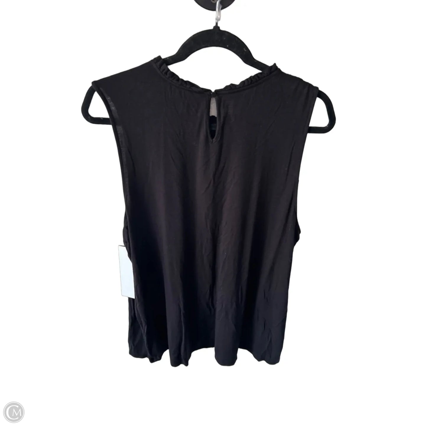 Top Sleeveless By Croft And Barrow In Black, Size: 1x