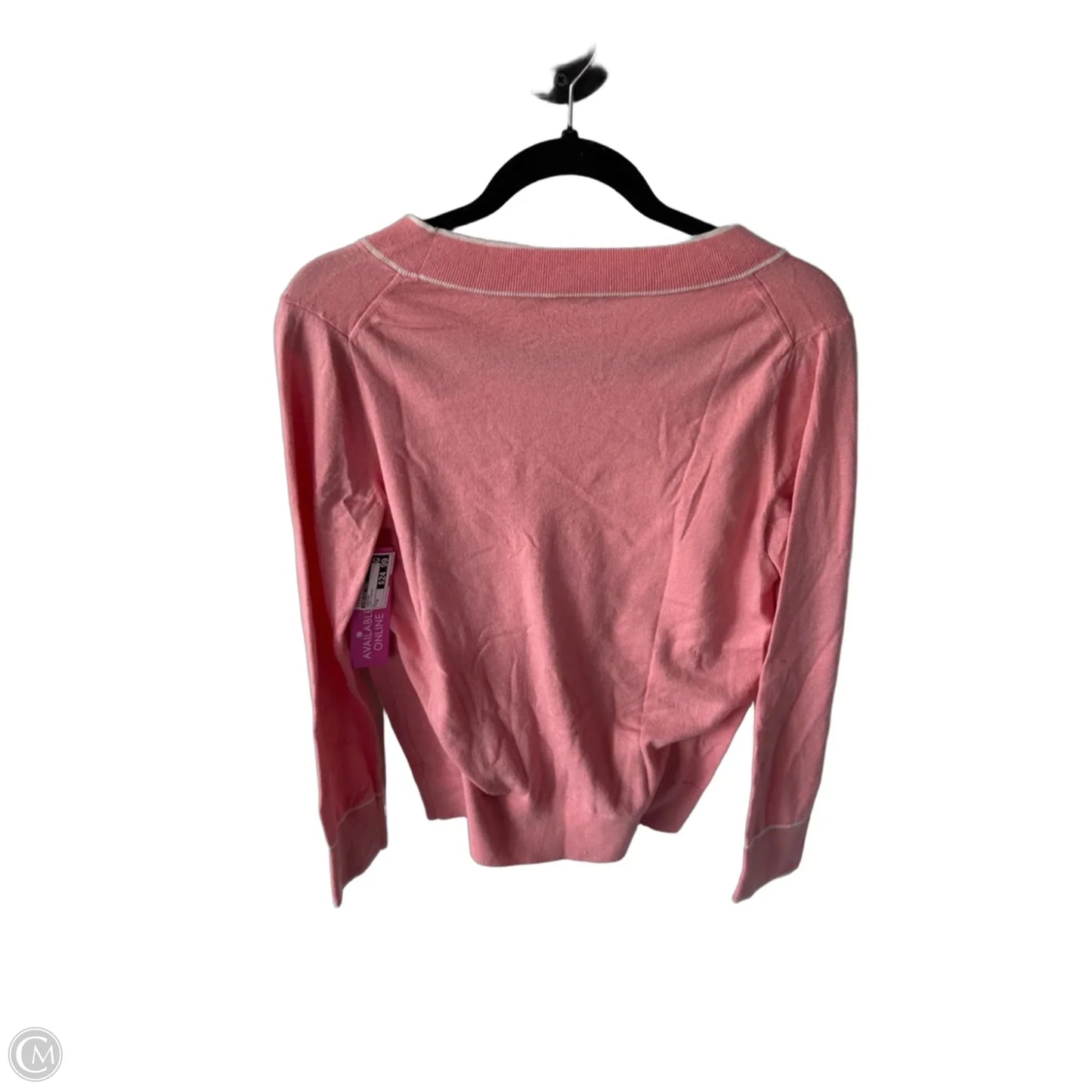Sweater By Vineyard Vines In Pink & White, Size: M