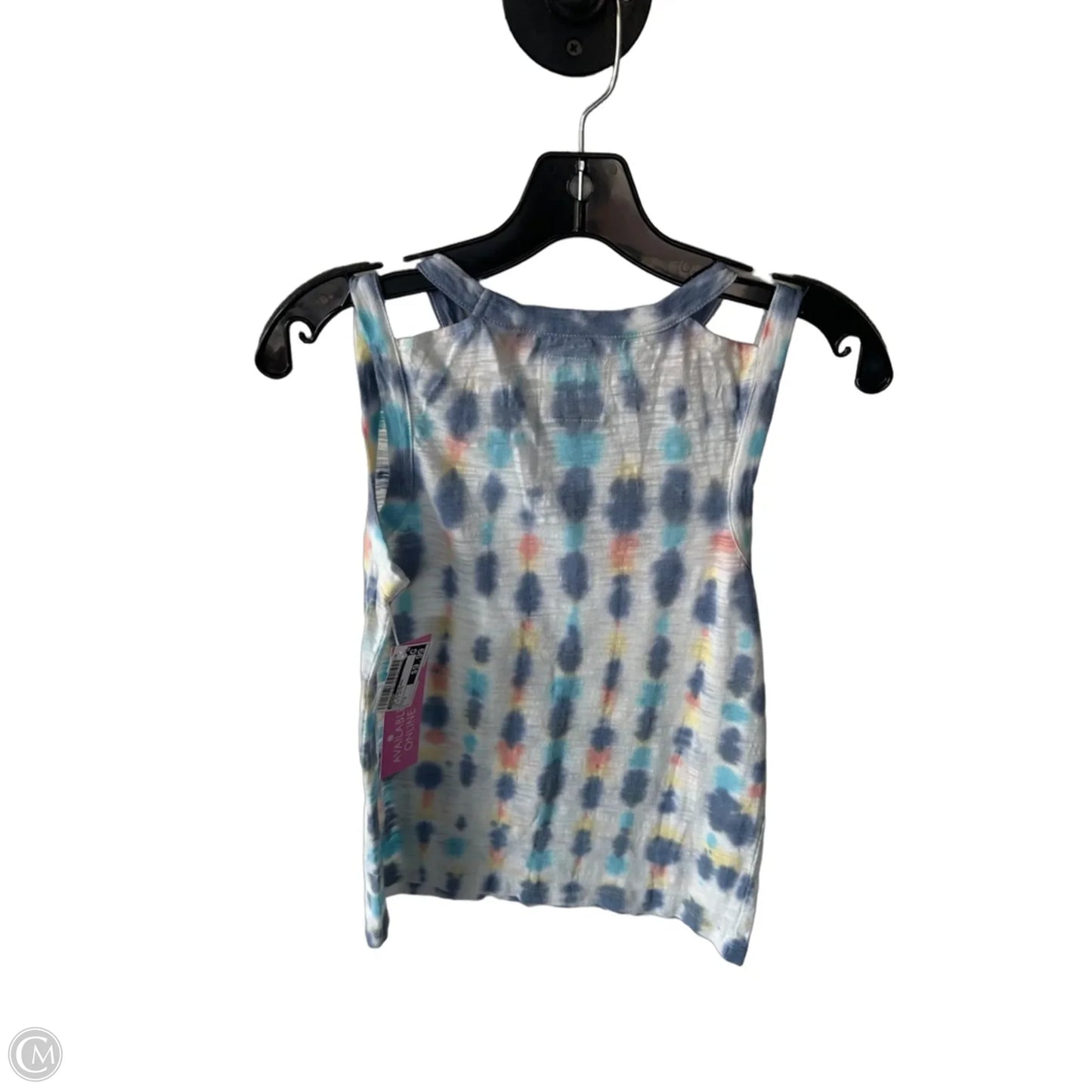 Top Sleeveless By Chaser In Blue & White, Size: S